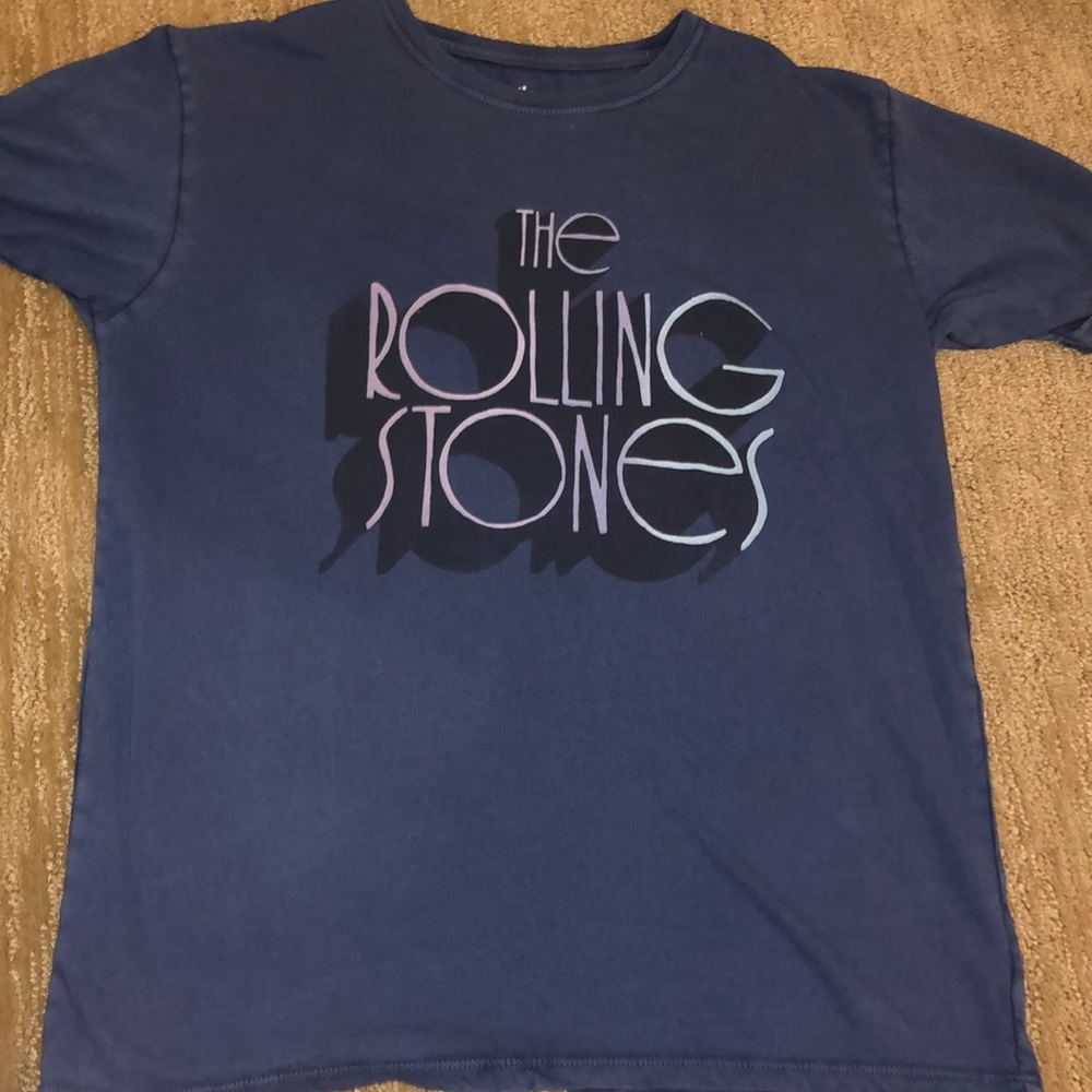 Navy Rolling Stones Shirt